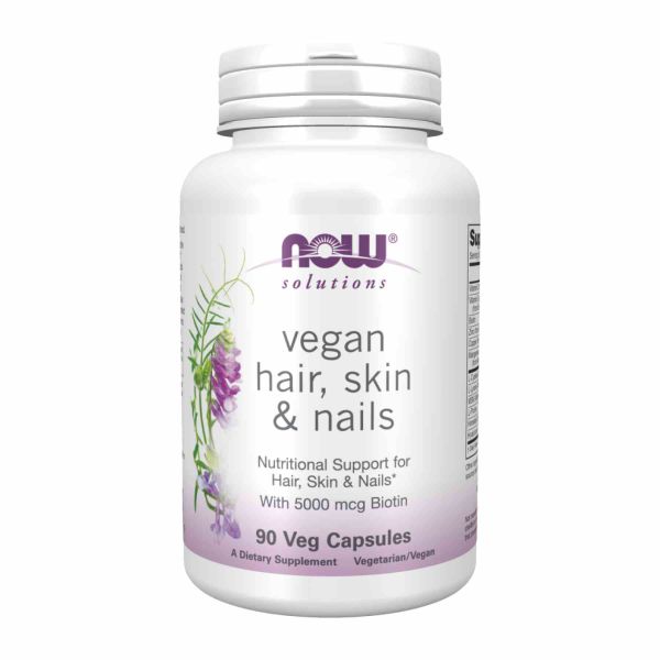 Vegan Hair, Skin & Nails NOW — Комплексна підтримка краси для волосся, шкіри та нігтів - 90 vcaps Vegan Hair, Skin & Nails NOW — Комплексна підтримка краси для волосся, шкіри та нігтів - 90 vcaps