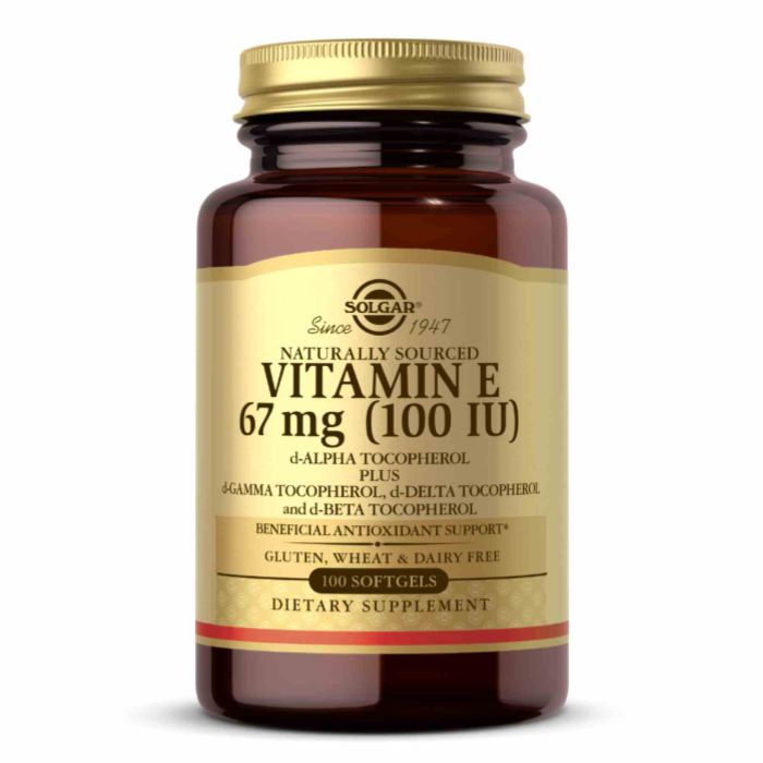 Vitamin E 67mg (100 IU) Mixed - 100 softgels Vitamin E 67mg (100 IU) Mixed - 100 softgels