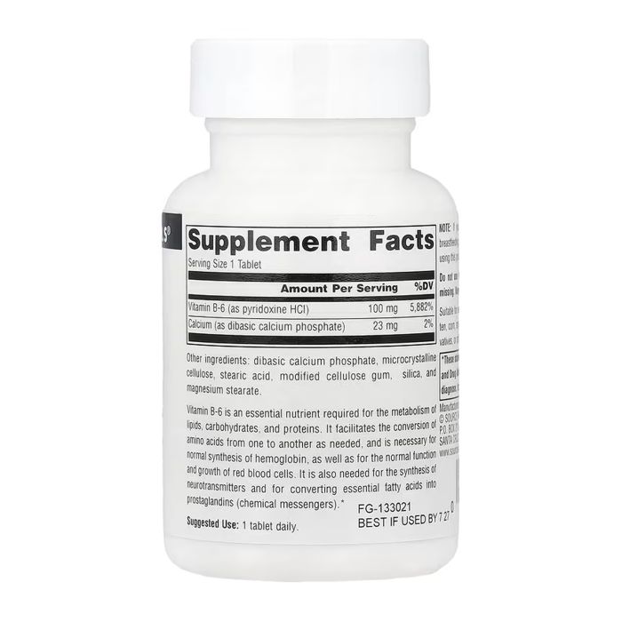 Vitamin B-6 100 mg - 100 tabs