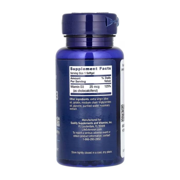 Vitamin D3 25 mcg (1000 IU) — 250 капсул для імунітету та здоров’я кісток