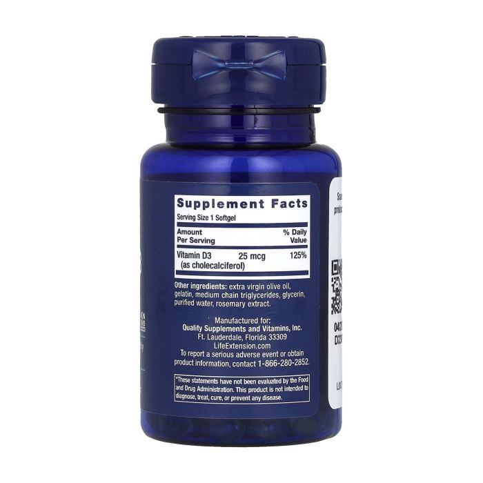 Vitamin D3 25 mcg (1000 IU) — 90 капсул для імунітету та здоров’я кісток
