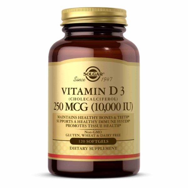 Vitamin D3 250mcg (10 000IU) - 120 softgels Vitamin D3 250mcg (10 000IU) - 120 softgels