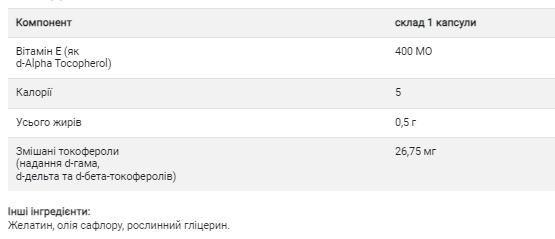 Vitamin E 268 mg (400 IU) Mixed - 100 softgels Vitamin E 268 mg (400 IU) Mixed - 100 softgels