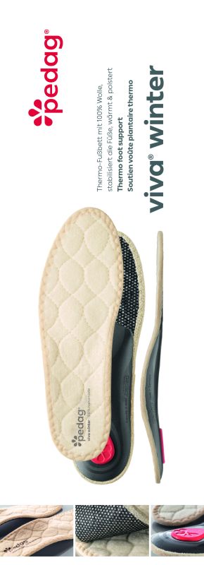 VIVA® WINTER PEDAG 198 - ОРТОПЕДИЧЕСКАЯ КАРКАСНАЯ СТЕЛЬКА-СУПИНАТОР
