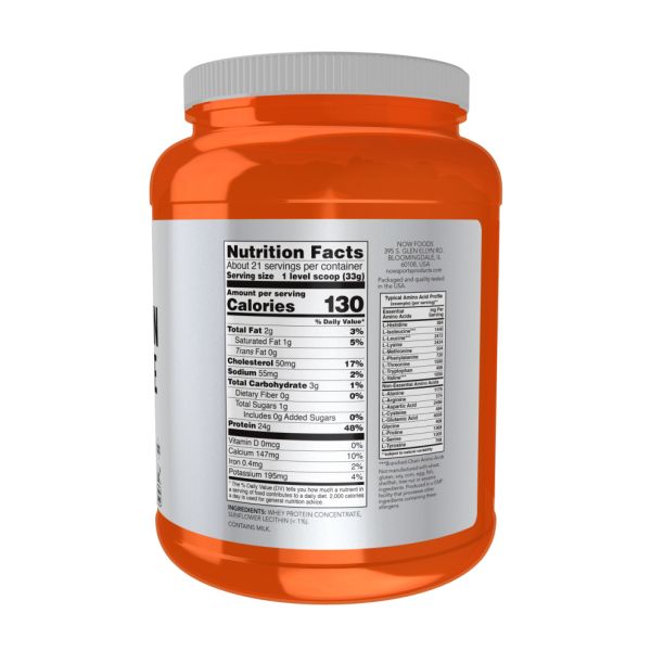 Сироватковий протеїн NOW – чистий білок без підсолоджувачів - 680g Unflavored