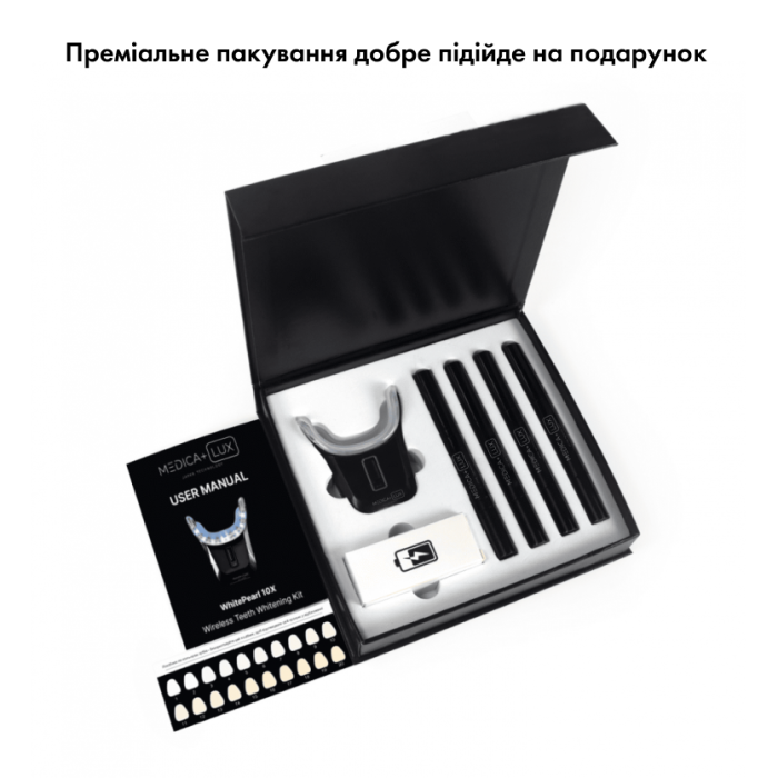 Відбілювальна капа для зубів Medica+ WhitePearl 10X Black