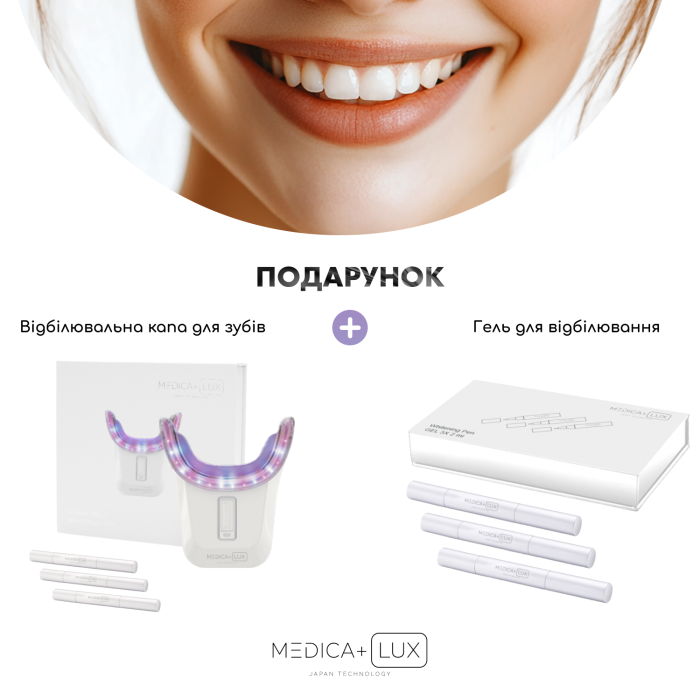 Відбілювальна капа для зубів Medica+ WhitePearl 10X White