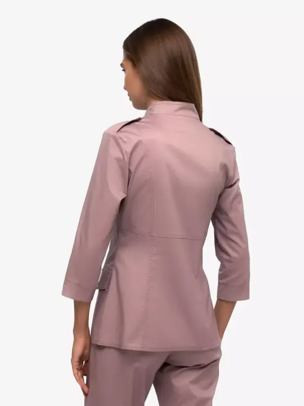 Ясмін  Медичний Костюм колір пепельна троянда