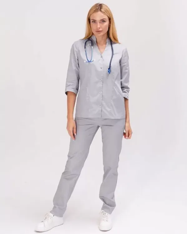 Женский медицинский костюм Элизабет цвет серый