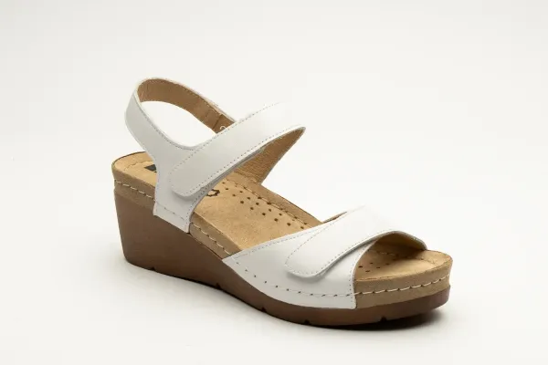 Жіночі босоніжки Leon Білий 1041-white ортопедія