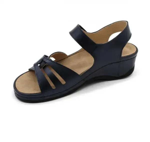 Жіночі сандалії Leon Синій 2021-blue ортопедія
