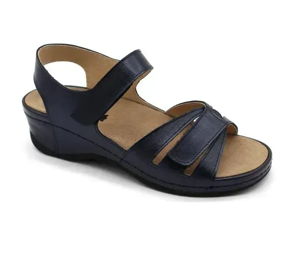 Жіночі сандалії Leon Синій 2021-blue ортопедія