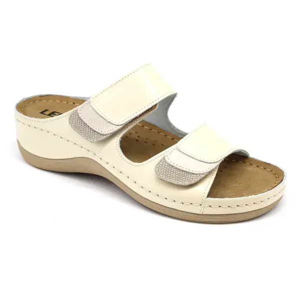 Женские шлепанцы Leon Бежевый 904-beige ортопедия