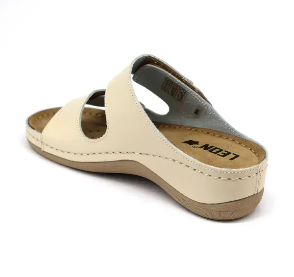 Женские шлепанцы Leon Бежевый 904-beige ортопедия