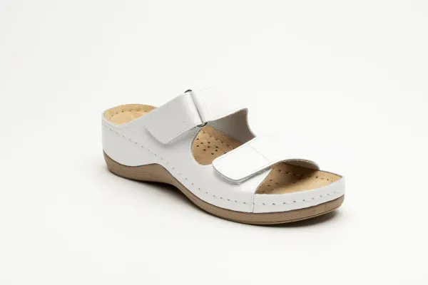 Жіночі шльопанці Leon Білий 905-white ортопедія