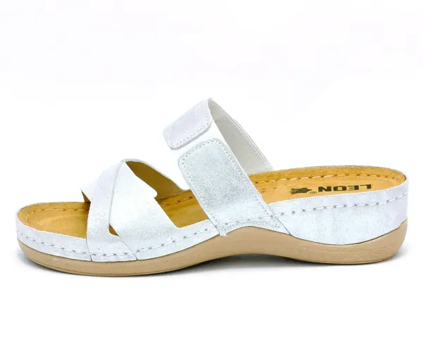 Женские шлепанцы Leon silver 909 ортопедия