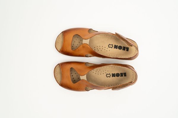 Женские сандалии Leon Коричневый 924-brown ортопедия