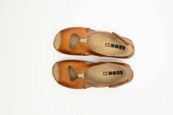 Женские сандалии Leon Коричневый 924-brown ортопедия