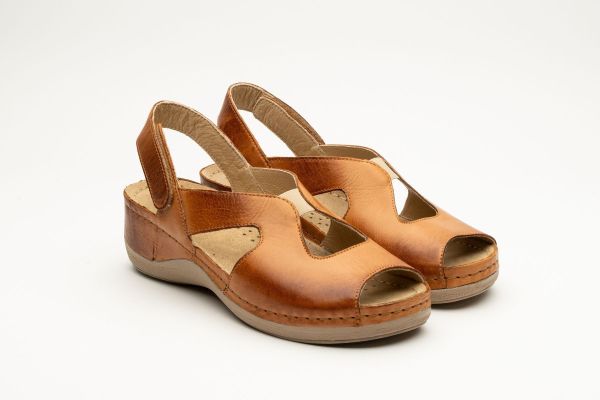 Женские сандалии Leon Коричневый 924-brown ортопедия
