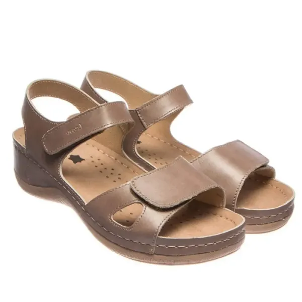 Жіночі сандалії Leon Коричневий 935-brown ортопедія