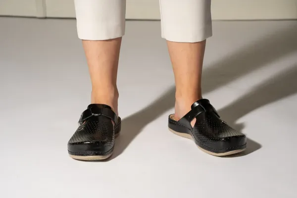 Женское Сабо Leon Черный 950-black ортопедия