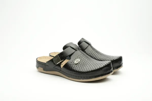 Женское Сабо Leon Черный 950-black ортопедия