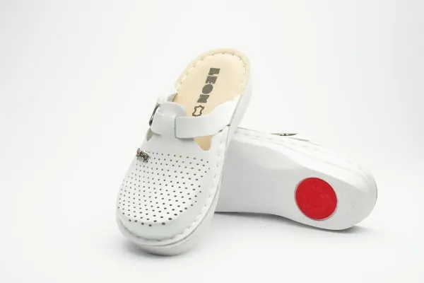 Жіноче Сабо Leon Білий V260-white ортопедія