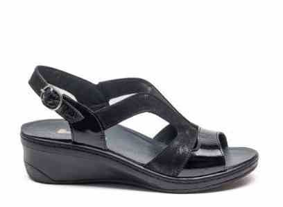 Жіночі анатомічні босоніжки, чорний (арт.1365803), TM SoftMode (Туреччина)
