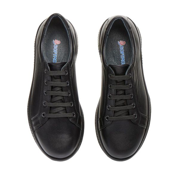 Жіночі анатомічні мокасини, чорний (арт.314908), TM SoftMode (Туреччина)