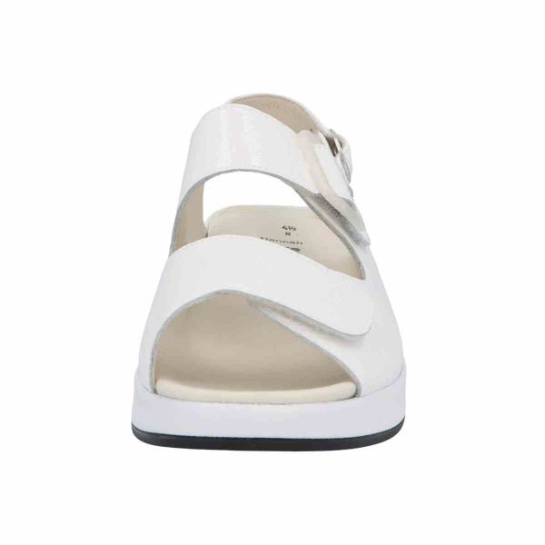 Женские босоножки Hannah, белый лак (арт.7 75032 10300), Solidus (Германия)