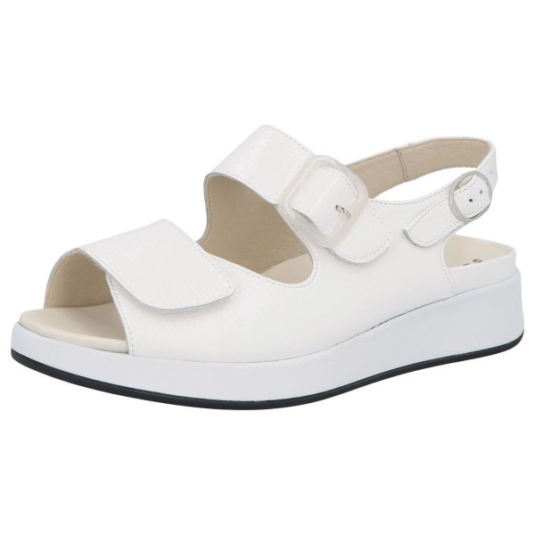 Женские босоножки Hannah, белый лак (арт.7 75032 10300), Solidus (Германия)