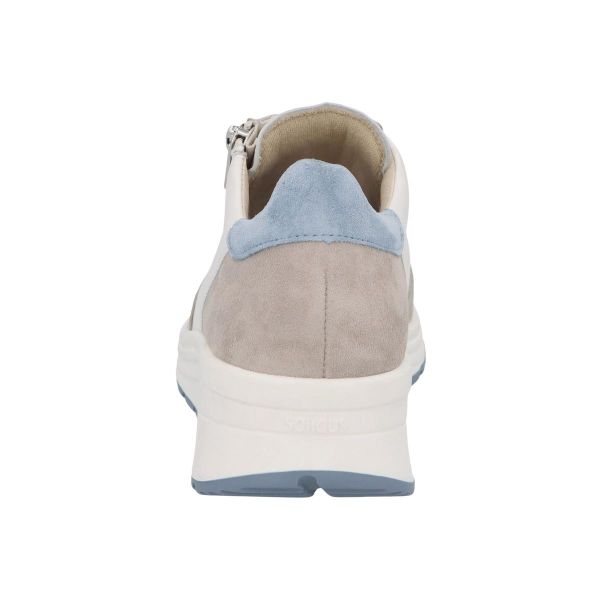 Жіночі шкіряні кросівки Karma, білий/сірий (арт.7 59071 40561), SOLIDUS (Німеччина)