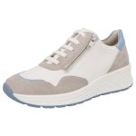 Жіночі шкіряні кросівки Karma, білий/сірий (арт.7 59071 40561), SOLIDUS (Німеччина)