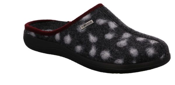 Женские сабо Bari, антрацит (арт. 6551 82), ROHDE (Германия)