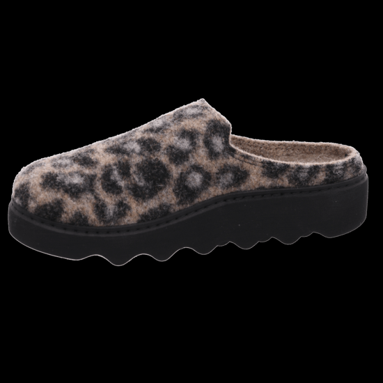 Жіночі сабо Firenze, чорний/леопард (арт. 6101 90) ROHDE (Німеччина)