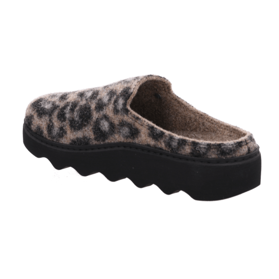 Женские сабо Firenze, черный/леопард (арт. 6101 90) ROHDE (Германия)