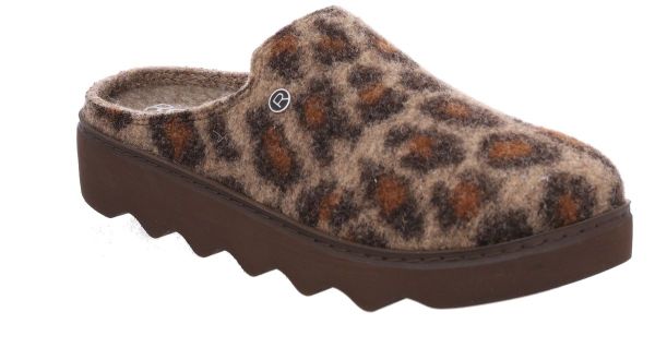 Женские сабо Firenze, коричневый/леопард (арт. 6101 72) ROHDE (Германия)