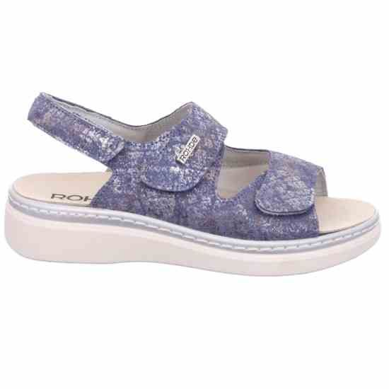 Женские сандалии Abano, синий/перламутр, 5227 55, ROHDE (ГЕРМАНИЯ)