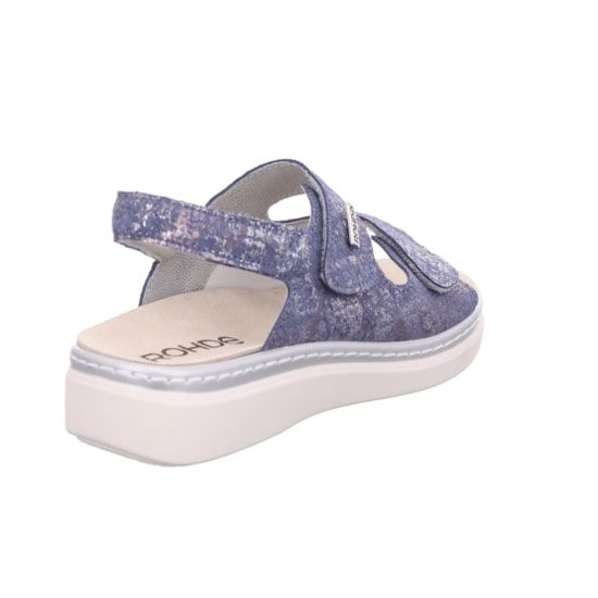 Женские сандалии Abano, синий/перламутр, 5227 55, ROHDE (ГЕРМАНИЯ)