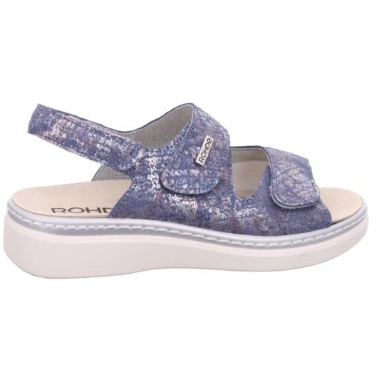 Женские сандалии Abano, синий/перламутр, 5227 55, ROHDE (ГЕРМАНИЯ)