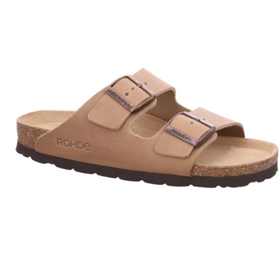 Жіночі шльопанці Alba, бежевий, 5577 14, ROHDE (НІМЕЧЧИНА)