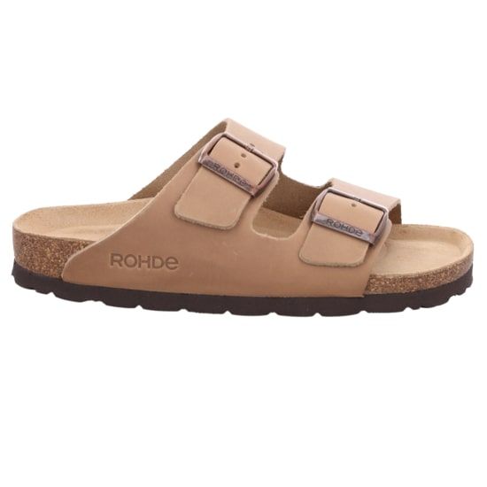 Жіночі шльопанці Alba, бежевий, 5577 14, ROHDE (НІМЕЧЧИНА)
