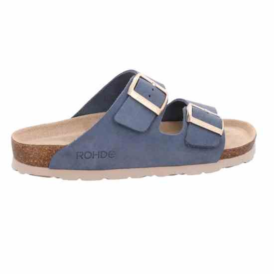 Женские шлепанцы Alba, джинс, 5590 55, ROHDE (ГЕРМАНИЯ)