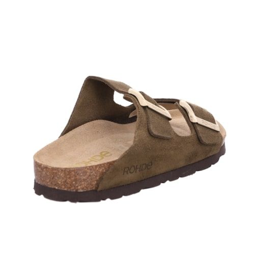 Женские шлепанцы Alba, оливковый, 5590 63, ROHDE (ГЕРМАНИЯ)