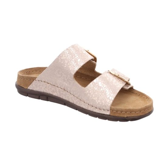 Шлепанцы женские Rodigo, св.бежевый/перламутр, 5857 14, ROHDE (Германия)