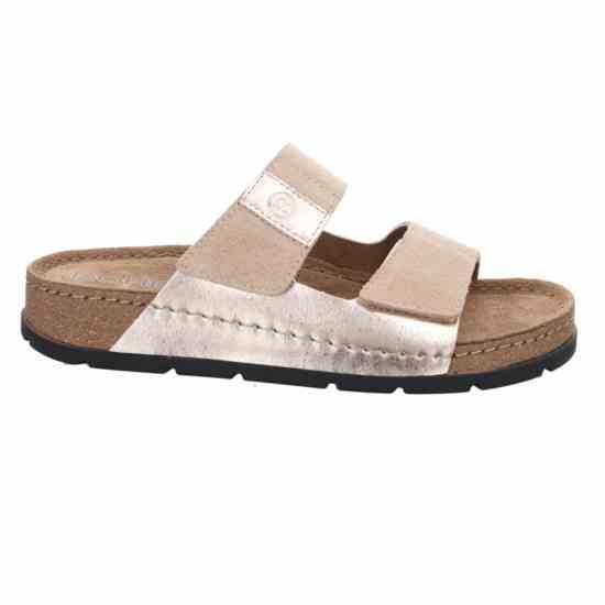 Женские шлепанцы Soave, бежево-золотой, 5413 14, ROHDE (Германия)