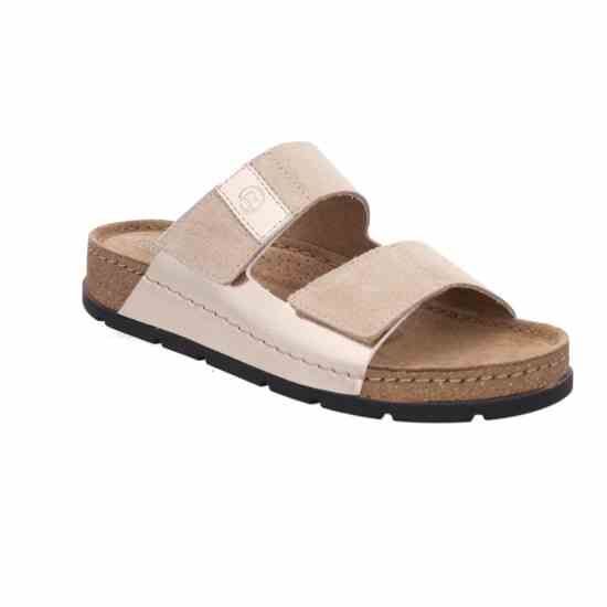 Женские шлепанцы Soave, бежево-золотой, 5413 14, ROHDE (Германия)