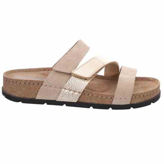 Женские шлепанцы Soave, бежево-золотой, 5416 14, ROHDE (ГЕРМАНИЯ)