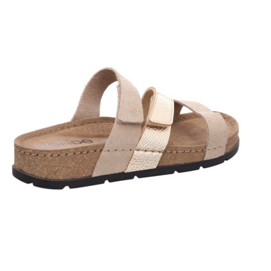 Женские шлепанцы Soave, бежево-золотой, 5416 14, ROHDE (ГЕРМАНИЯ)