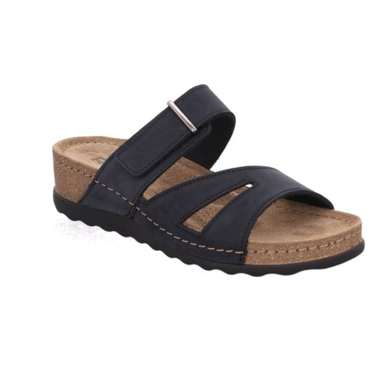 Шлепанцы женские Soave, черный, 5432 90, ROHDE (Германия)